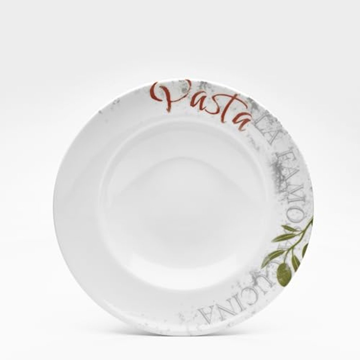 Elegante Porseleinen Pastaborden - Set van 6