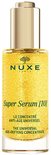 Nuxe Super Serum flesje met gouden serum, merklogo en dop.