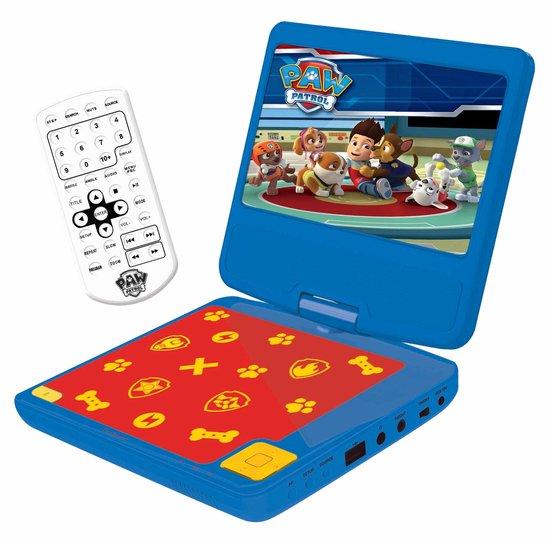 Paw Patrol Draagbare DVD-speler 7" draaibaar scherm met USB-poort en oordopjes van Lexibook — afbeelding 4