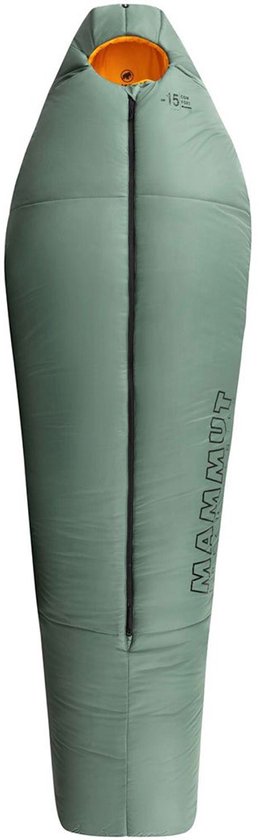 Sac de couchage Mammut Comfort Fiber -15ºc Vert Zipper longue / centrale Homme