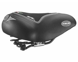 Selle Montegrappa 1101 Max Comfort Gel Zadel Zwart 200 mm