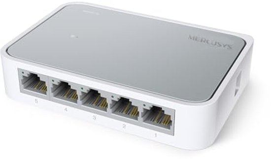 5-Poorts 10/100 Mbps Desktop Ethernet Switch - Plug & Play Netwerk Hub ...