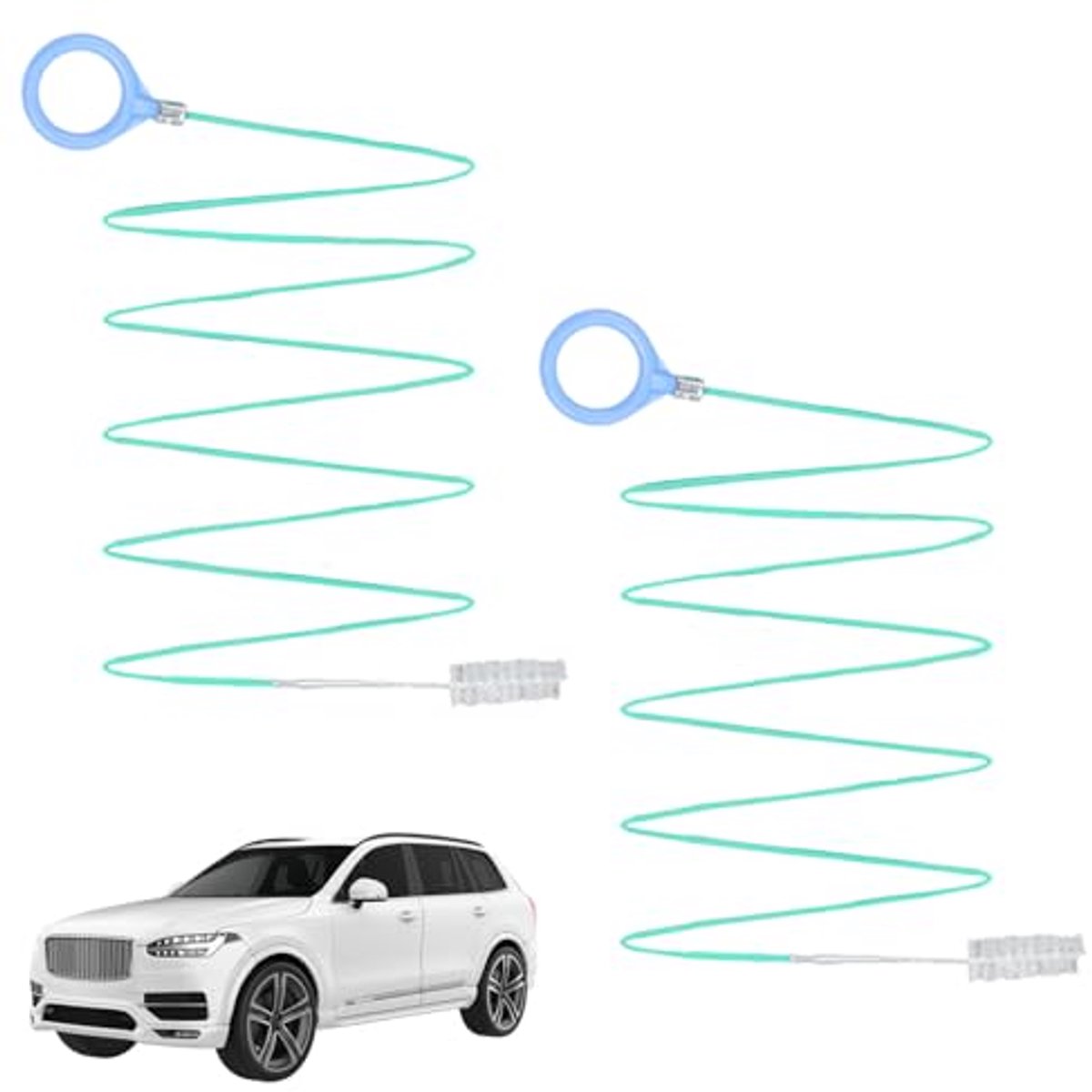 Flexibele Reinigingsborstel voor Auto's - 300 cm, 2 Stuks, Multifunctioneel Afvoerreiniger