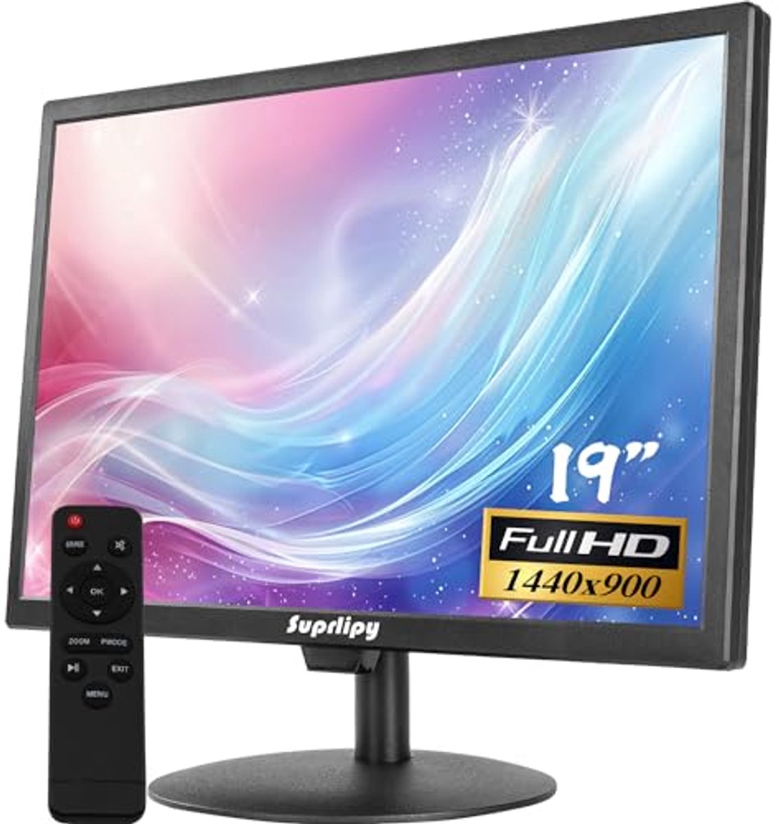 19 inch FHD IPS-monitor met HDMI,VGA, en USB - Perfect voor Beveiliging en PC