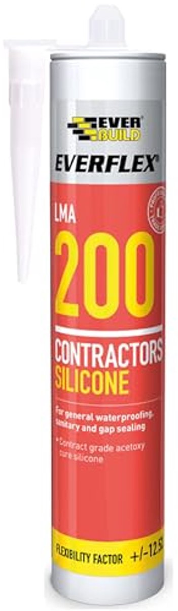 Siliconenkit voor Binnen en Buiten - Snel Uithardend, Waterdicht, Bruin - 295ml