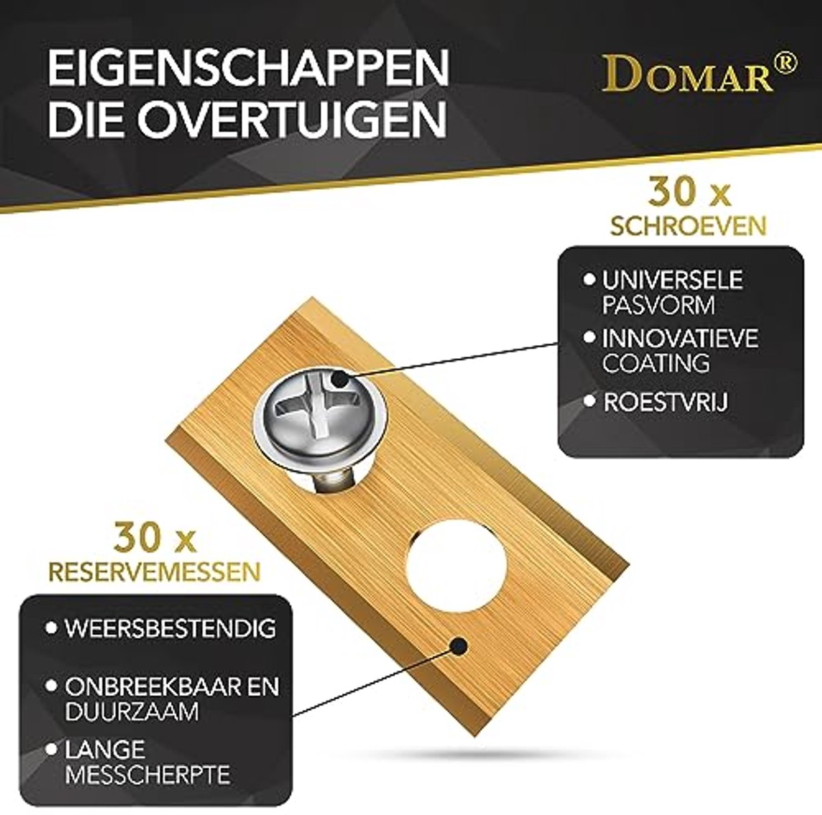 Duurzame Robotmaaier Messen 30 Reservemessen Compatibel met - afbeelding 3