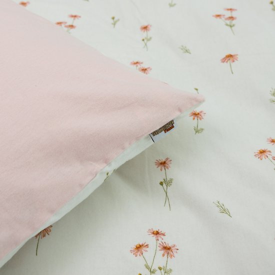 Luxueuze Terschellinger Flanellen Winter Dekbedovertrekset - Minimalistisch Bloemenmotief - Voor Ultiem Comfort en Warme Nachten - 200x200/220 cm van Beddelicious — afbeelding 3