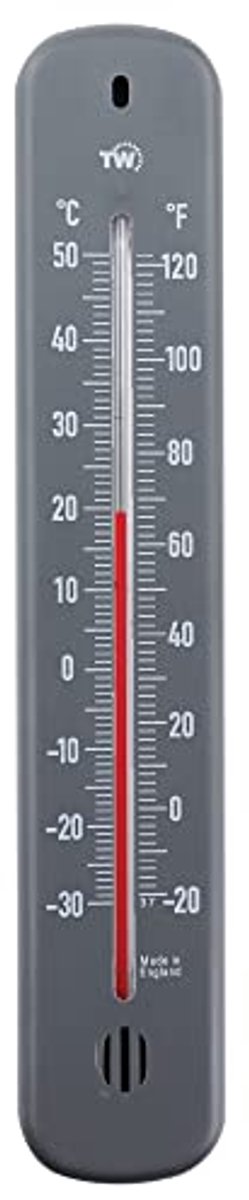 Stijlvolle Wandthermometer 215mm voor Binnen en Buiten Gebruik - Temperatuurthermometer voor Thuis, Kantoor en Tuin
