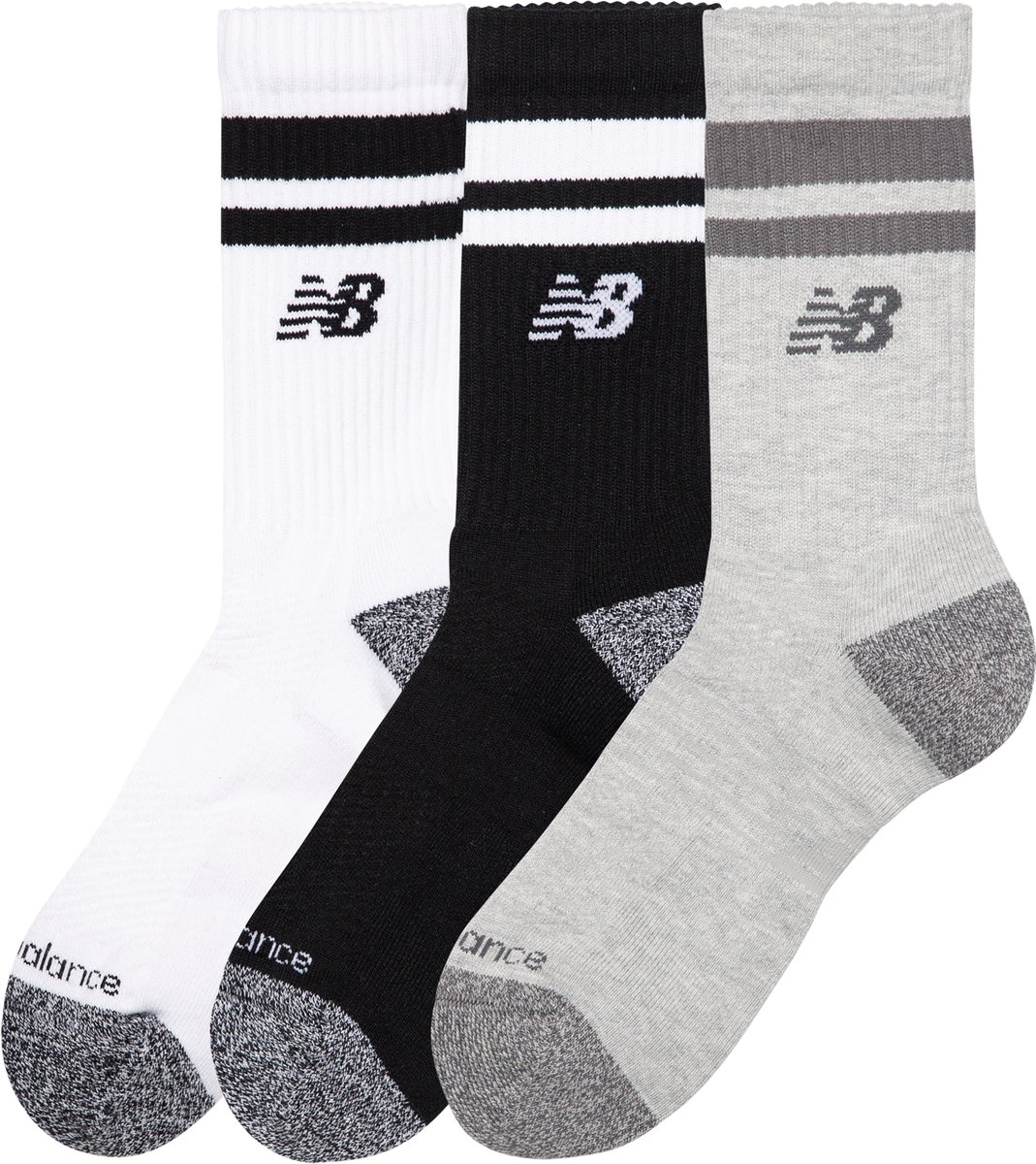 New Balance Active Premium Stripe Crew Sock Unisex Sportsokken - ASSORTED — cadeau in Cadeau-ideeën - foto 2