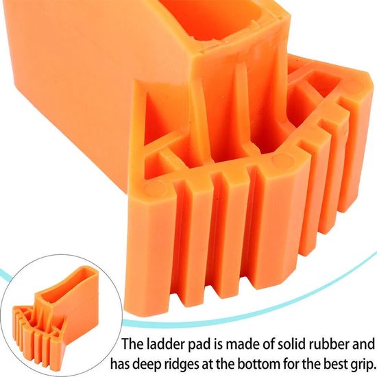 Huis Aluminium Ladder Rubber Voeten Vervanging, Zwarte Ladder Voet Antislip 2 stks/Paar Massief Rubber