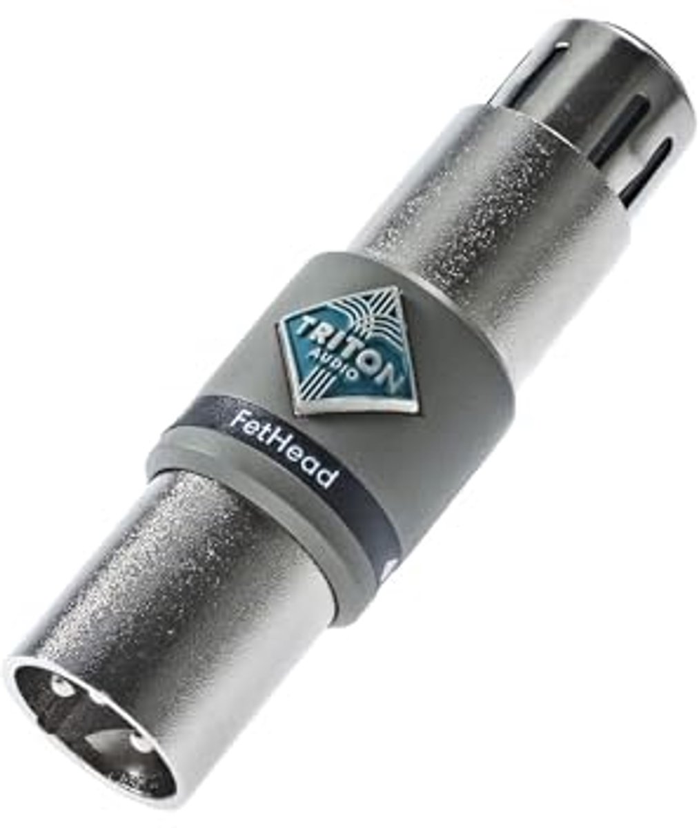 Inline microfoon voorversterker met 27 dB gain voor dynamische en ribbon microfoons