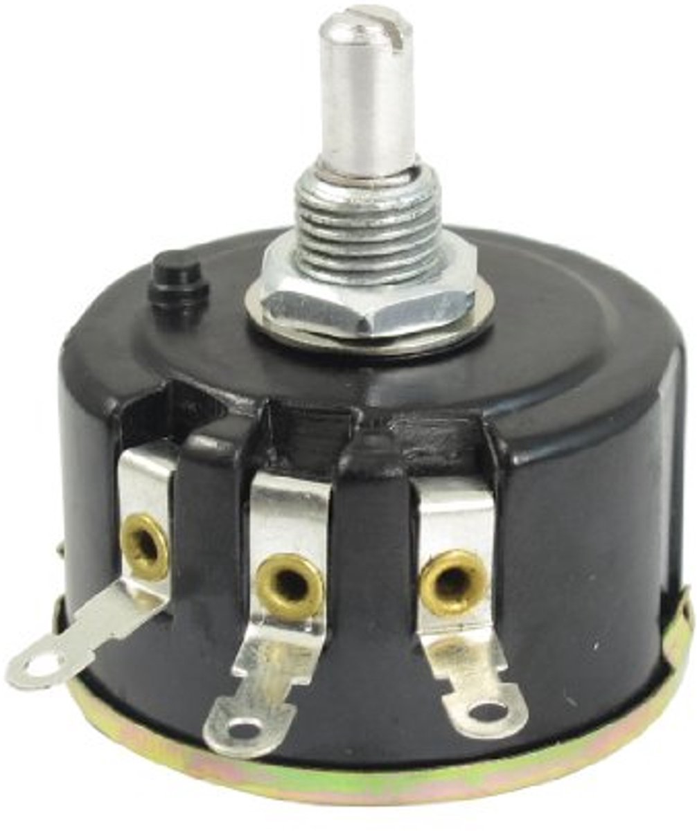 1K Ohm 5W Ronde As Rotatieve Draad Wond Potentiometer