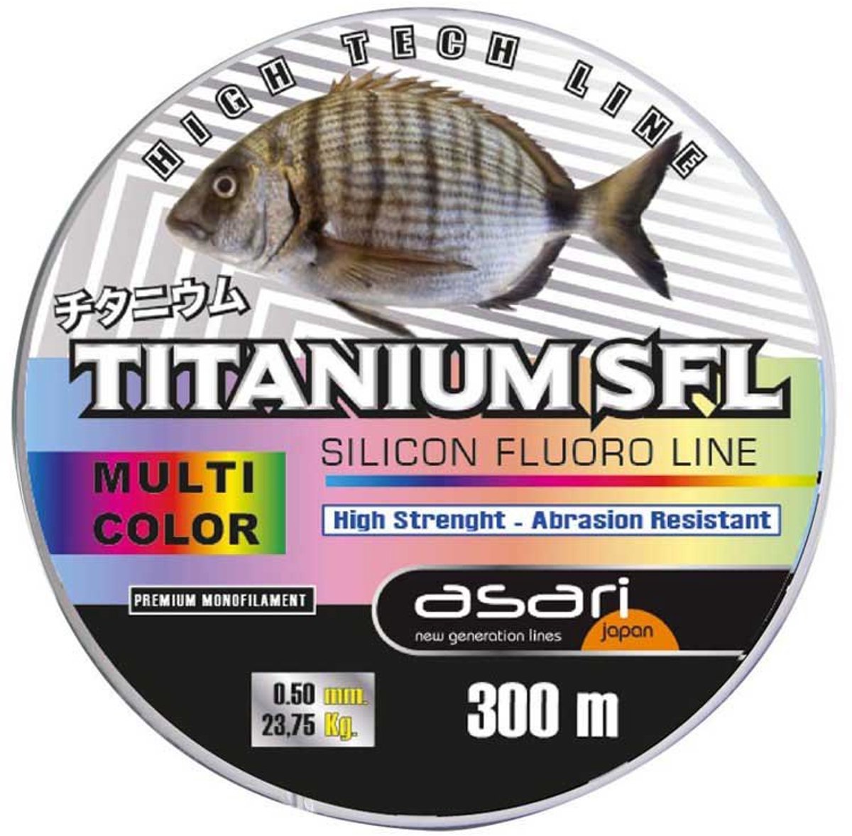 Asari Titanium Sfl 300 M Flurocarbon Transparant 0.350 mm