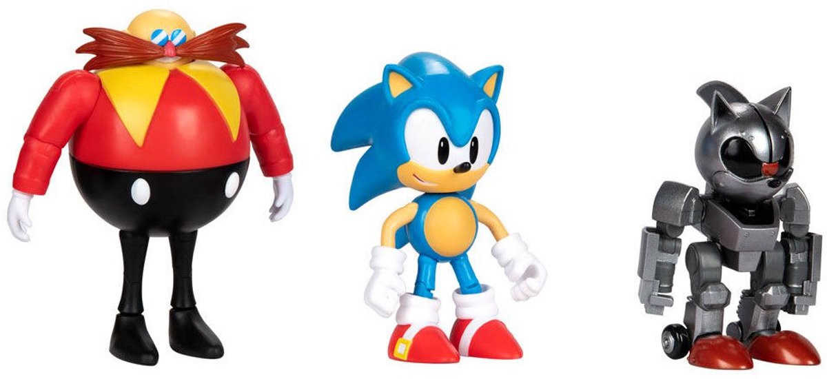 SONIC Figuren 10 cm actiefiguren 30e jubileum multipack 3 Stuks