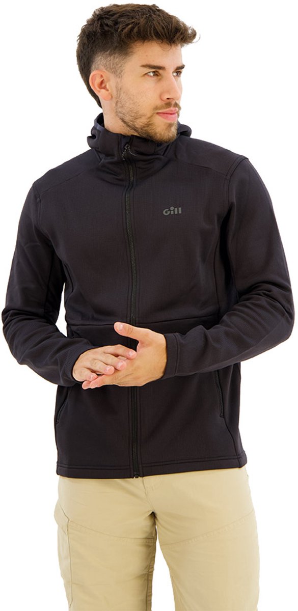 Gill Quest Fleece Met Halve Rits Man Zwart