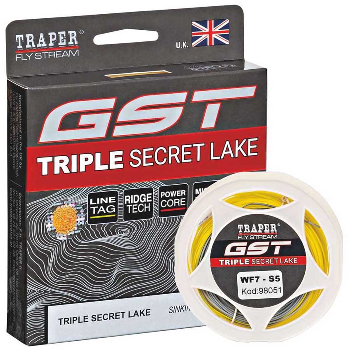 Traper Fly Gst Triple Secret Lake Fi Vliegvissnoer 37.5 M Transparant Line 7