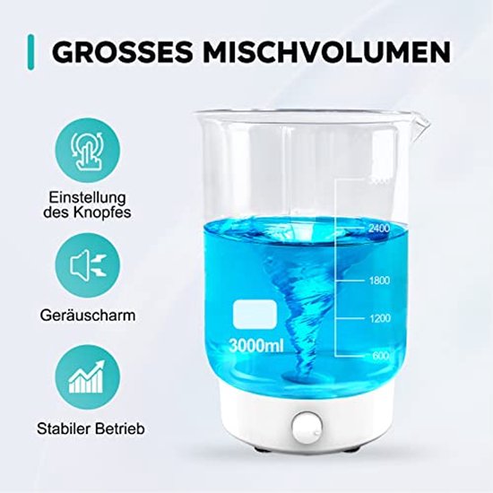 Magnetische roerder 200-1800RPM - Laboratorium en homebrew — afbeelding 3