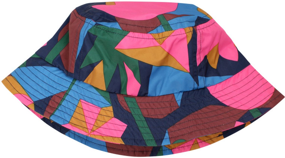 Spicy Pink geo Fleur regenhoed / Bucket Hat van Danefae