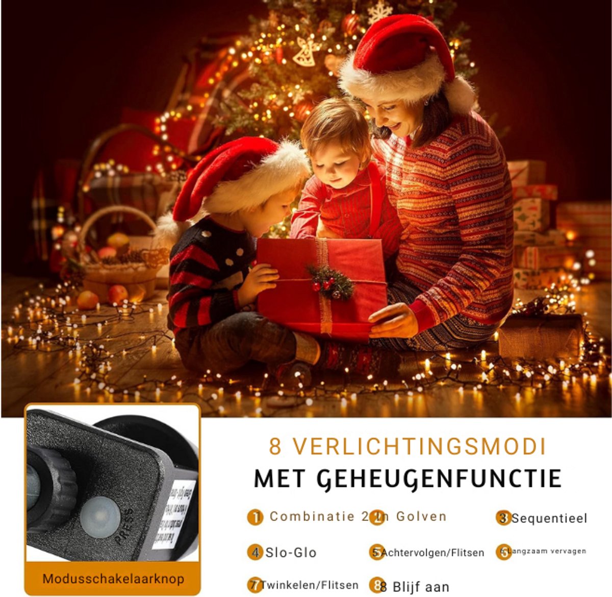 Led-lichtsnoer voor buiten, 100 m, 800 leds, kerstboom-lichtketting, 8 modi, voor binnen, met timer- en geheugenfunctie, voor Kerstmis, feest, bruiloft, tuin, balkon, decoratie (koud wit