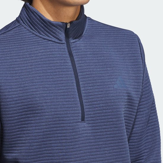 adidas Performance Ultimate365 DWR Textured Pullover met Korte Rits - Heren - Blauw van adidas — afbeelding 5