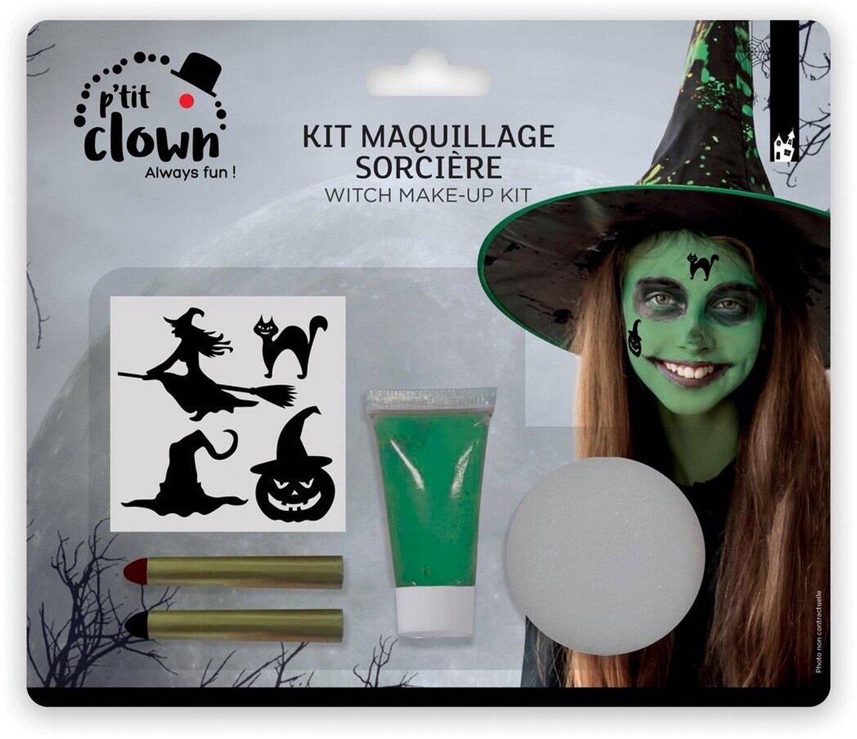 PTIT CLOWN - Groene heksen schminkset voor kinderen