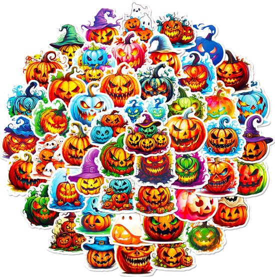Kit Creation Halloween LIVESTN Citrouilles En Mousse Halloween Kits, 32 Pièces, Autocollants, Formes Kit D'Artisanat D'halloween Pour Halloween Enfants Bonbon Araignée