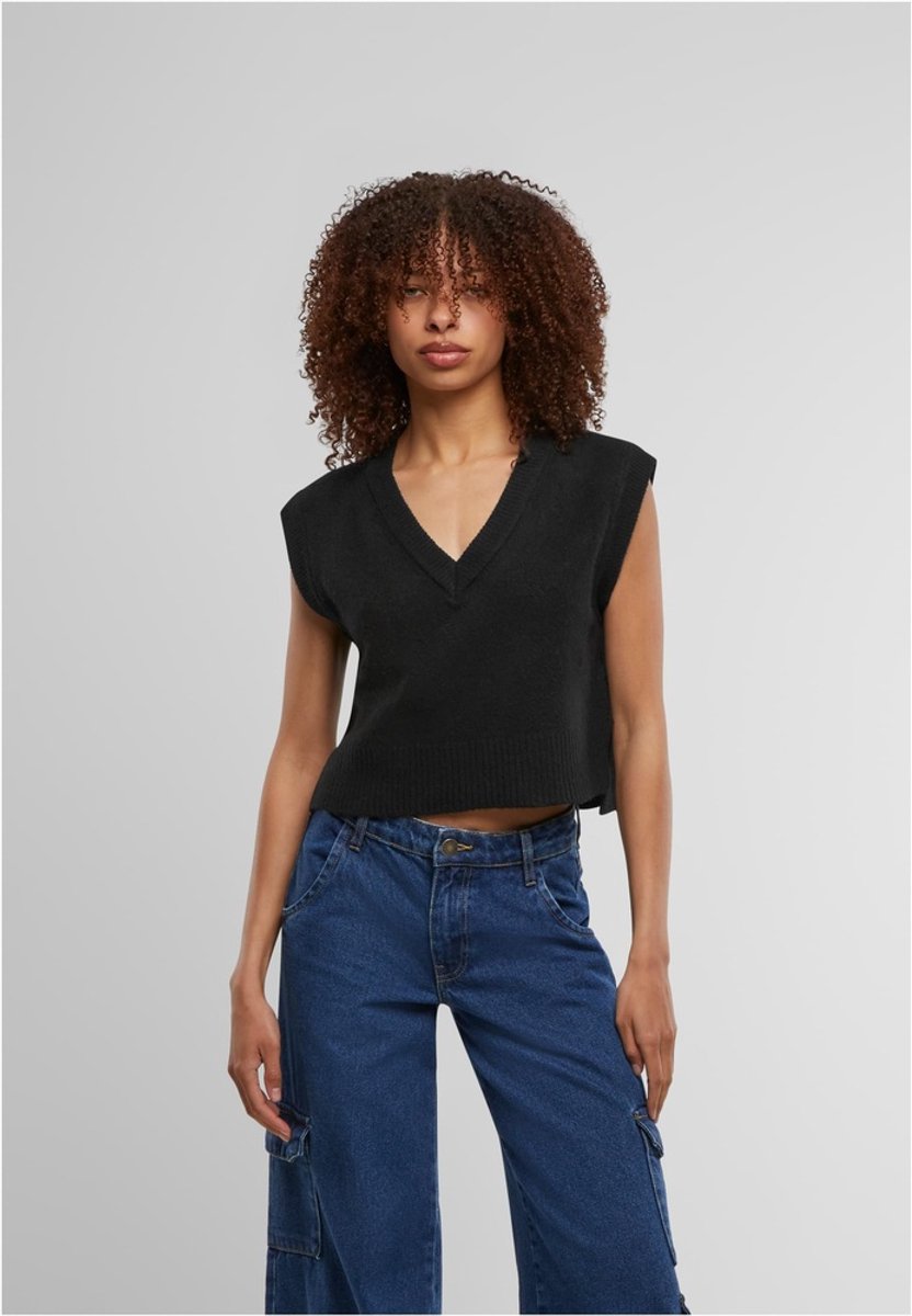 Urban Classics Soft Knit Pullunder Mouwloze top XL Zwart