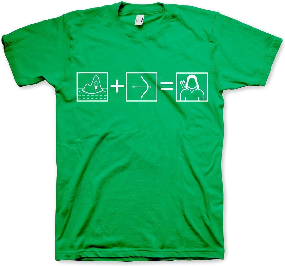 DC Comics Arrow Heren Tshirt -M- Arrow Riddle Groen