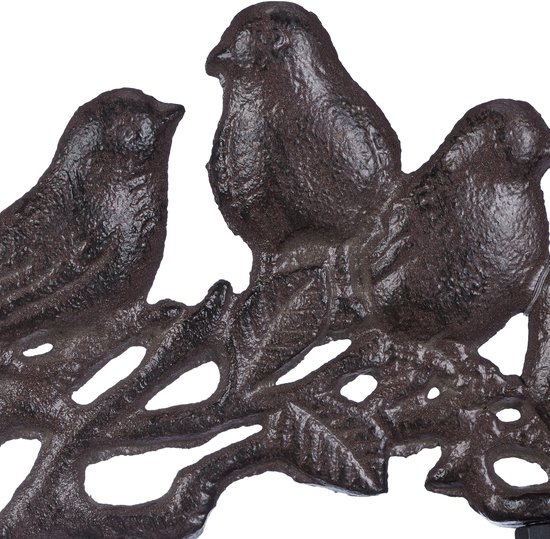 4x deurbel gietijzer vogels - tuinbel - wandbel - bel - vintage tuindecoratie — afbeelding 3