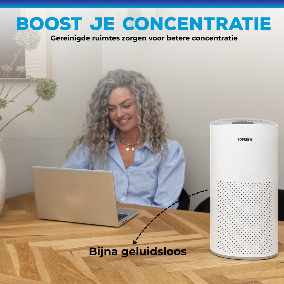Sofresh luchtreiniger met app - 30 m² - Automatische stand + 6-in-1 filtersysteem - Luchtkwaliteitsindicator - Ionisator - UV - Luchtfilter - Air purifier met HEPA-filter — afbeelding 6