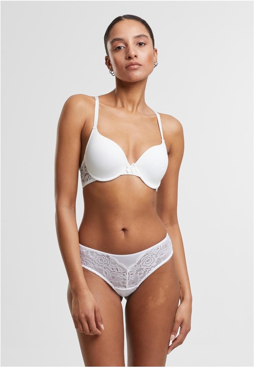 Urban Classics Padded with Lace at Back BH - 85D - Wit