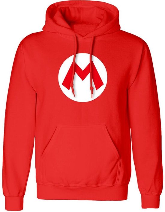 Sweat à capuche Super Mario Mario Badge Rouge M