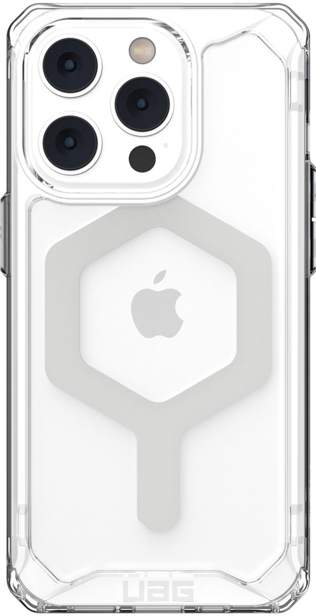 Urban Armor Gear Plyo Apple iPhone 14 Pro Hoesje Geschikt voor Draadloos Opladen met Magnetische Ring Ice