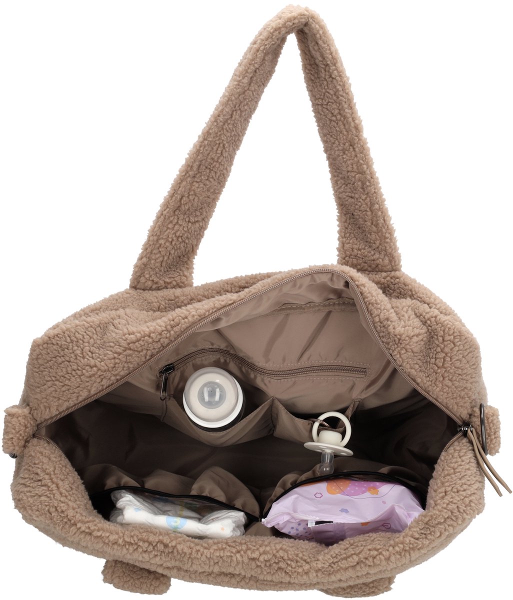 Beagles Lugo Luiertas - Teddy - Shopper - Baby - Mama Tas - Verschoningstas - Diaper Bag - Taupe thumbnail 3