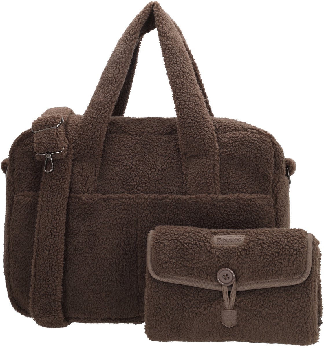 Beagles Lugo Luiertas - Teddy - Shopper - Baby - Mama Tas - Verschoningstas - Diaper Bag - Donkerbruin