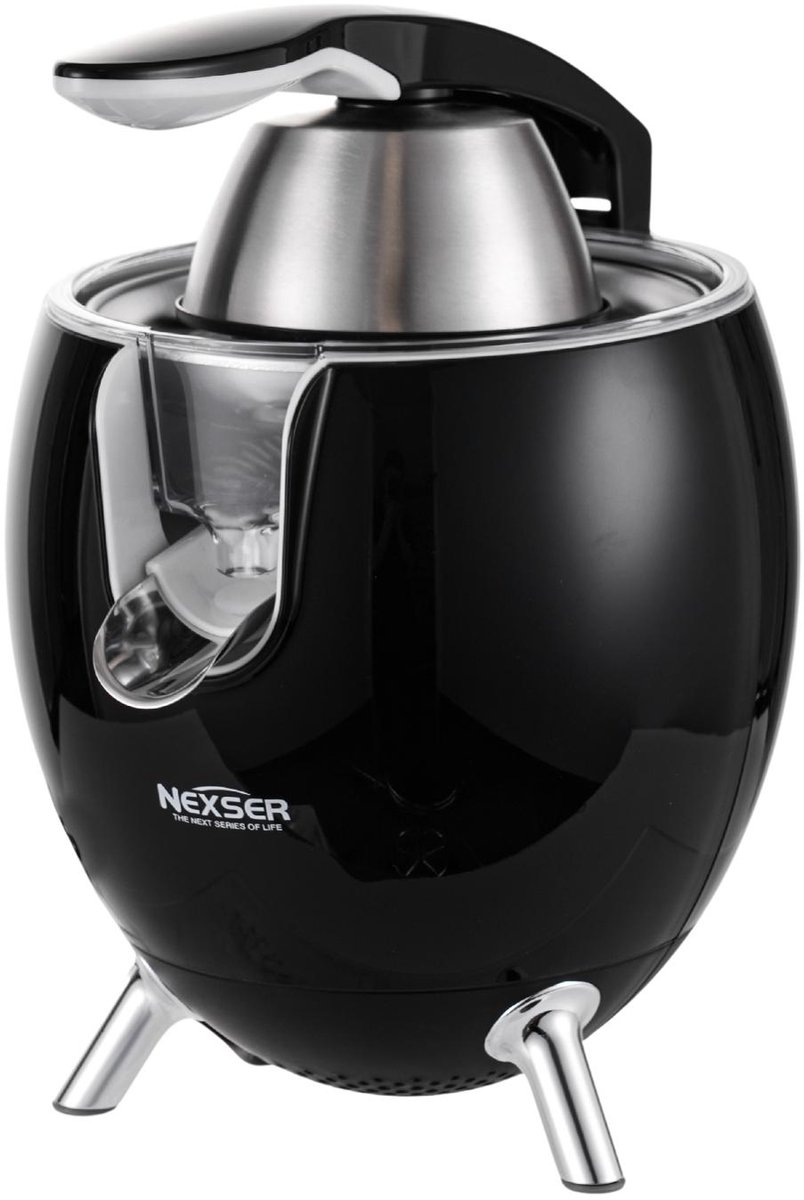Elektrische Citruspers 400ml - 850W – Sappige Sinaasappels, Citroenen en Limoenen – 2 Kegels, RVS Spuit, Stil en Efficiënt – 400ml