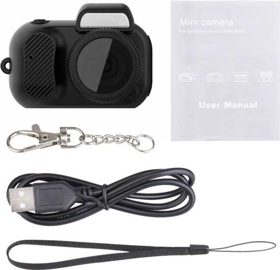 Mini Camera 1080P HD - 16GB Opslag - Draadloze Beveiligingscamera - Binnen & Buiten Gebruik - Draagbare Spycam - Foto & Video Opname - Verborgen Camera van A22 — afbeelding 4