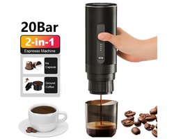 Primaro Koffiezetapparaat - Koffiemachines - Elektrisch Koffiezetapparaat - Draadloos - Draagbaar - Oplaadbaar - Dolce Gusto Capsules & Gemalen koffie