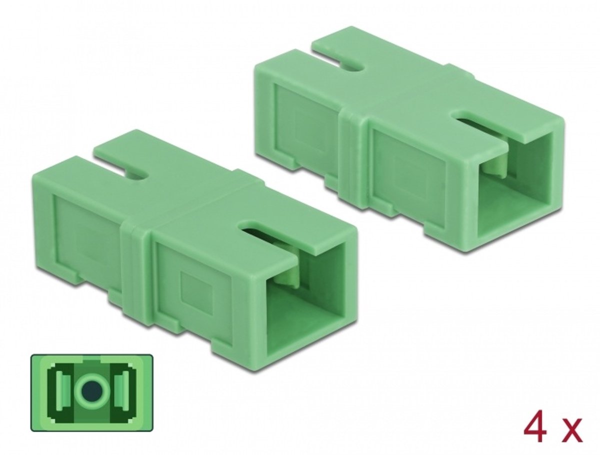 Delock Optical Fiber Coupler SC Simplex female to SC Simplex female 4 pieces