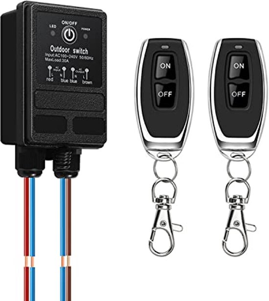 Draadloze Afstandsbedieningsschakelaar 230V - AC 110V/220V/240V, 30A