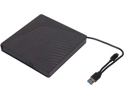 External DVD Drive, USB3.0/USB2.0 External Drive Box, External CD Reader, 5Gbps Transfer, Supports Energy-Saving Sleep Mode, for 12.7Mm/9.5MM SATA DVD-RW Drive