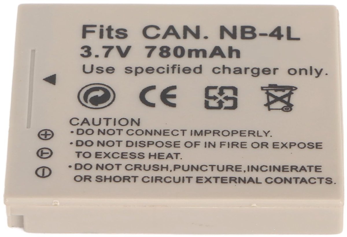 Camera Lithium Ion Battery Replacement High Performance NB 4L Battery 3.7V 780mAh for 115 117 120 130 220 225 230 255