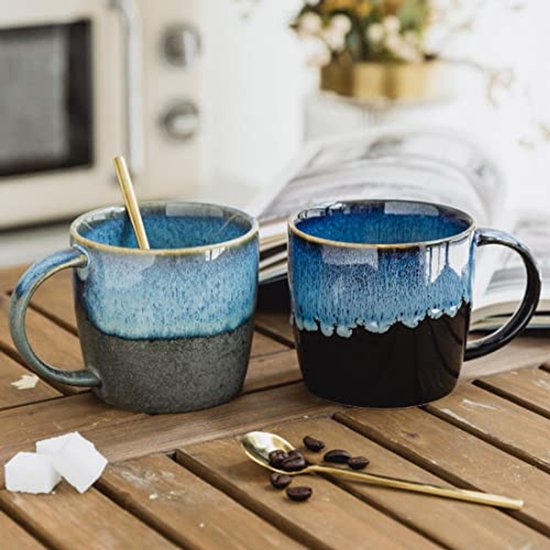 Milisten Grote Keramische Mok Met Handvat - 450 Ml Theekopje Kopje Espressokopje Elegante Keukeninrichting