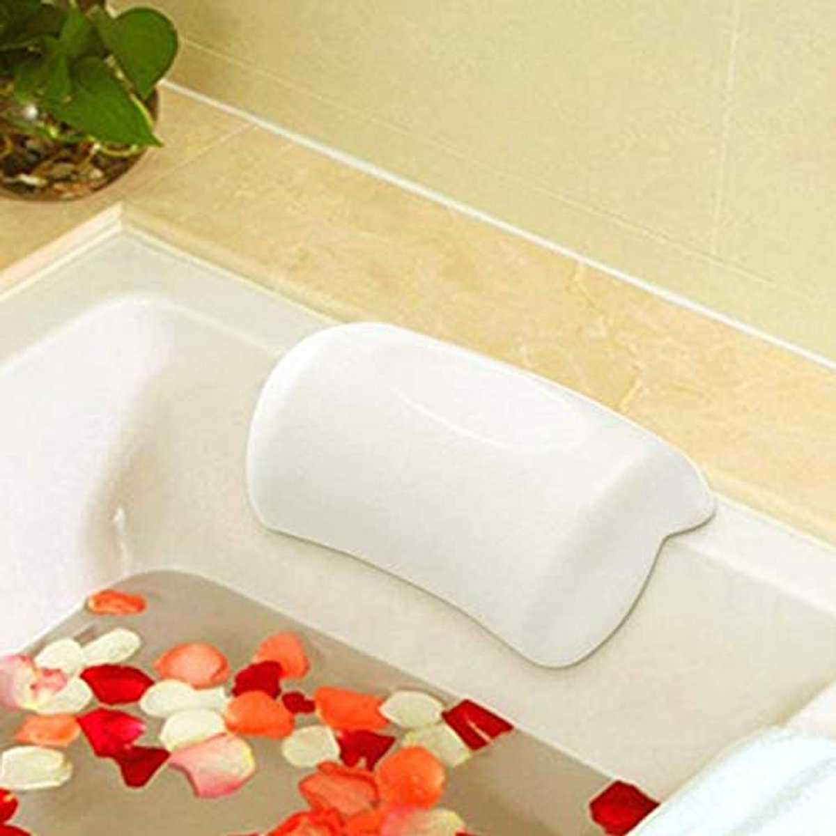 Luxe Badkussen met Antislip Zuignappen voor Hoofd, Rug en Nek - Ideaal voor Badkuipen en Spa