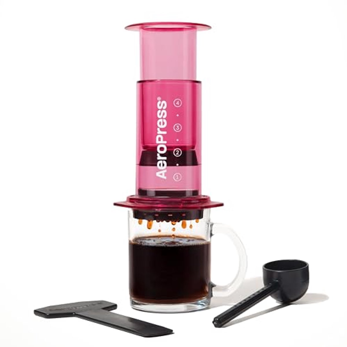 3-in-1 Koffiepers voor Perfecte Koffie – Draagbaar, Compact en Zonder Gruis