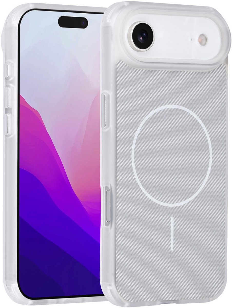 TUNIQ Back cover voor iPhone 17 Air - MagSafe - Antishock - Wit