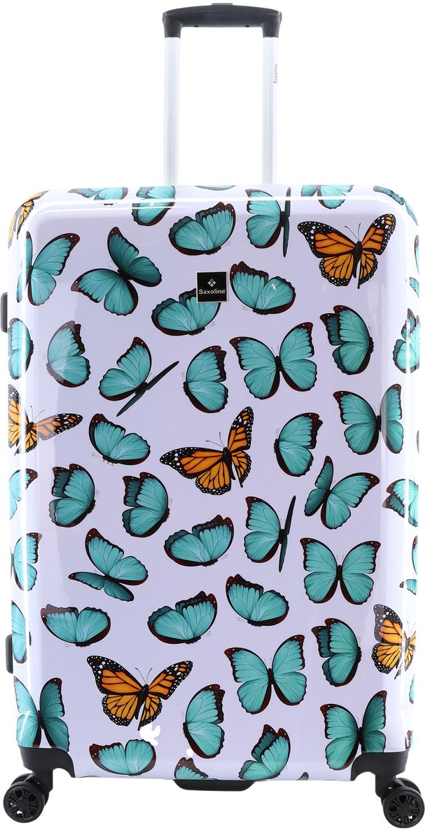 Saxoline Harde Koffer / Trolley / Reiskoffer - 76 cm (Large) - Springful Print - Bedrukt / Large