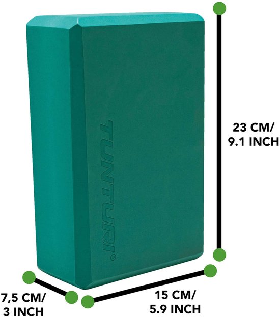 Tunturi Yoga Blok - Turquoise van Tunturi — afbeelding 3