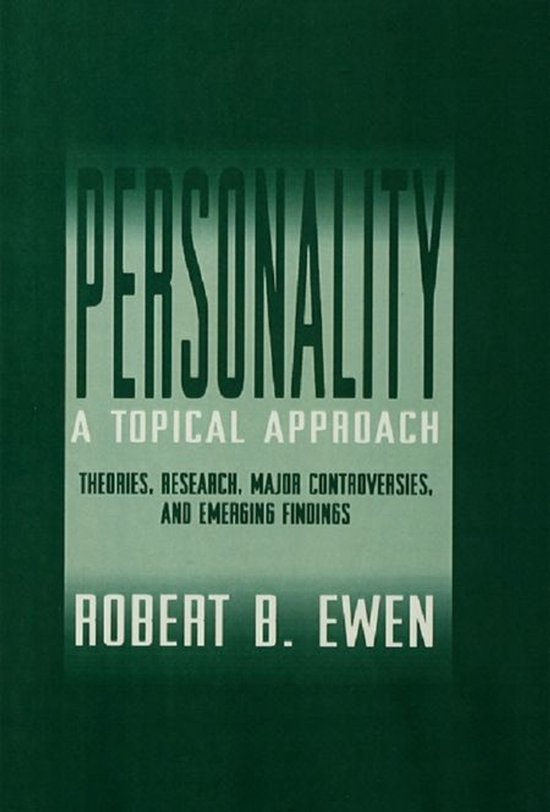 Personality: A Topical Approach - cover