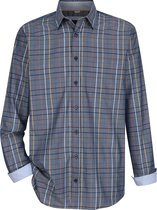 Babista herren Overhemd - 43/44 - blauw - Plus Size